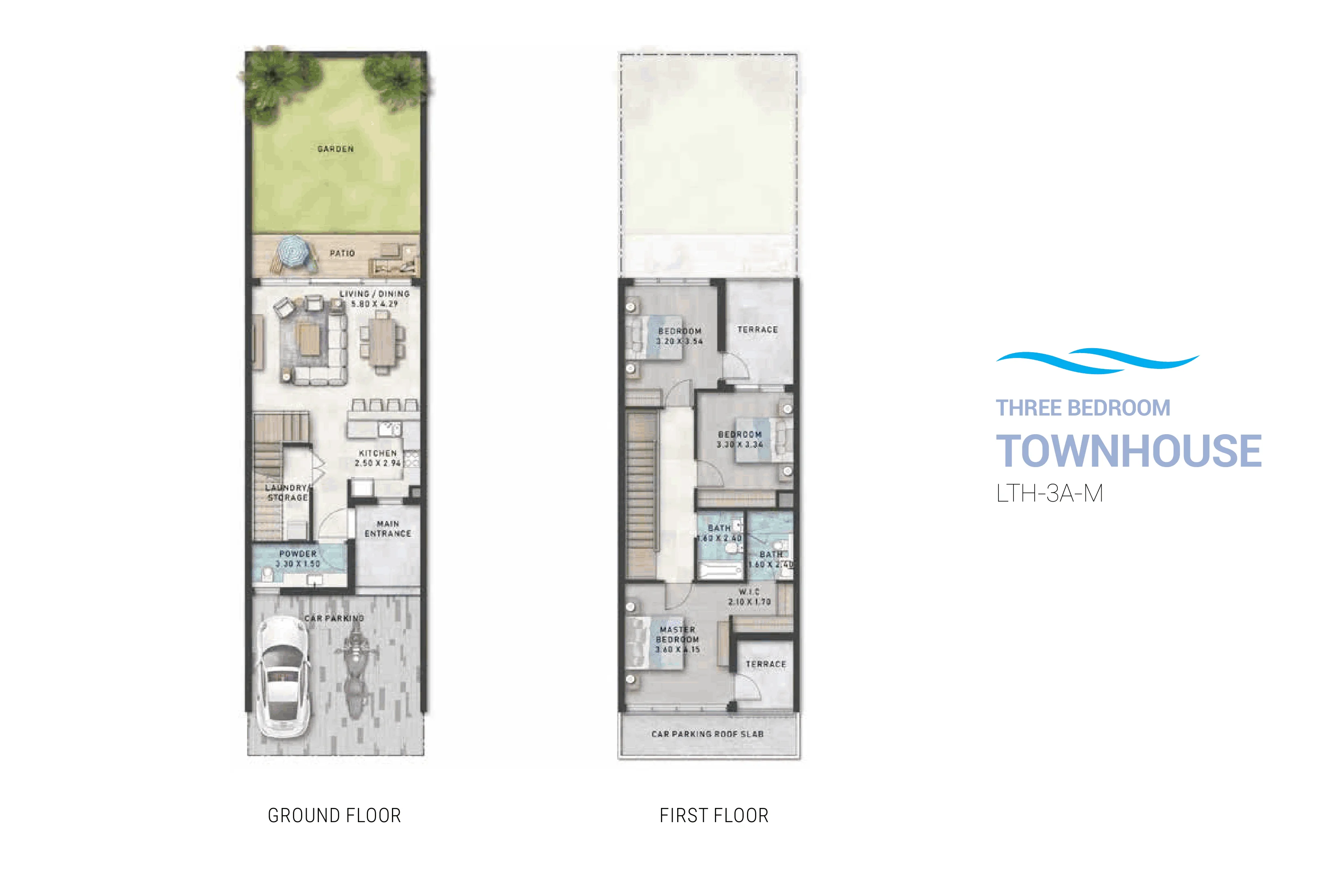 3 Bedroom Townhouses Floor Plan