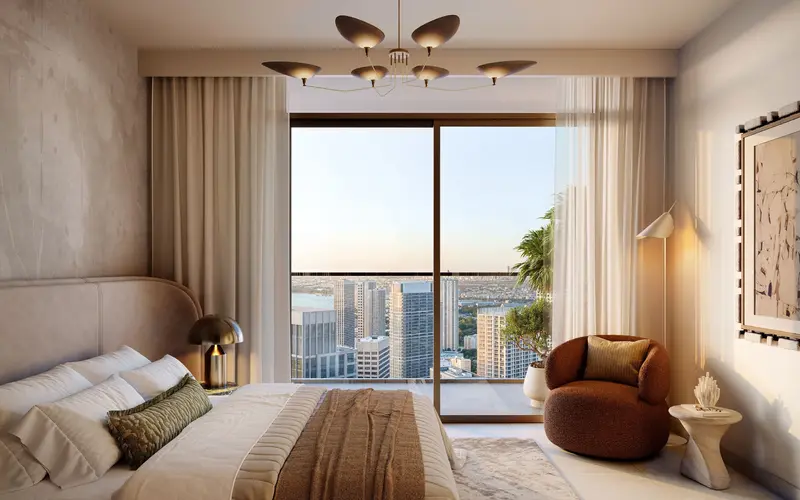 High-Ceiling Modern Lounge